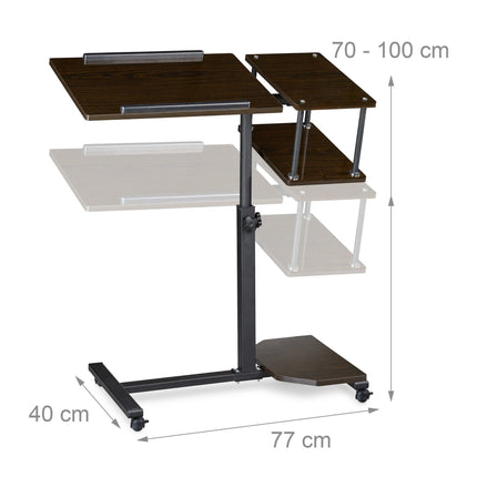 Adjustable laptop table
