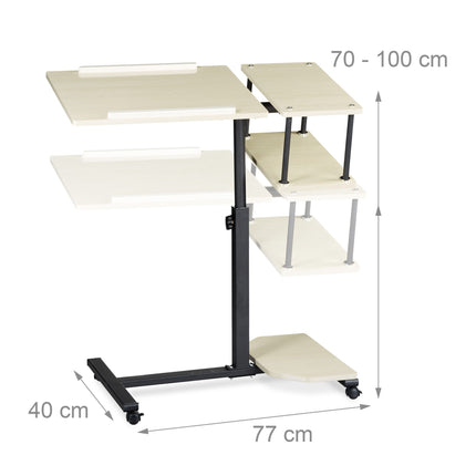 Adjustable laptop table