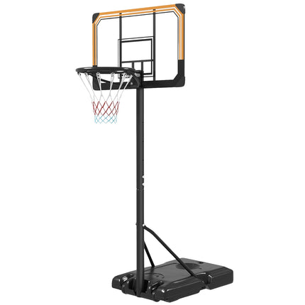 Adjustable outdoor basketball hoop with wheels - 182-213 cm