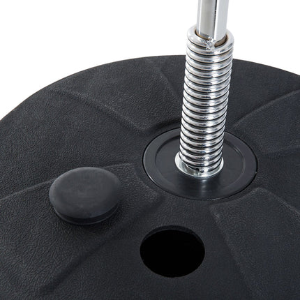 Adjustable standing boxing trainer with gloves and stand