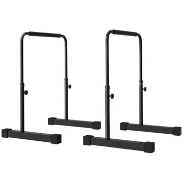 Adjustable steel bar - non-slip, 80-100 cm, black