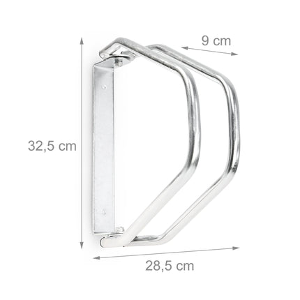 Adjustable wall bike stand