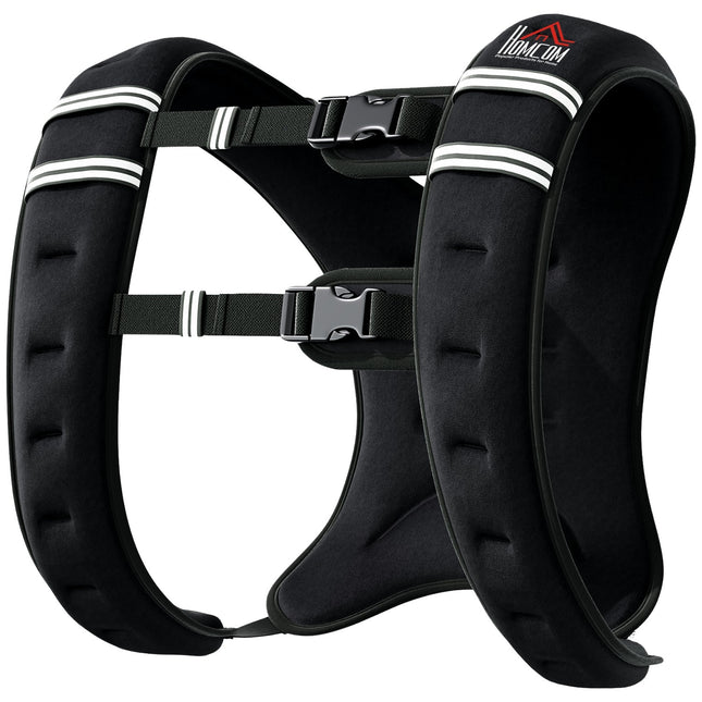 Adjustable weight vest 5 Kg for strength training - Black