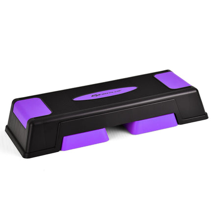 Aerobic Step Platform, 3-Level Adjustable Height, Purple
