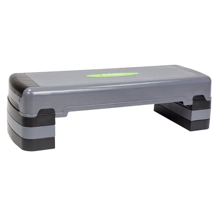 Aerobic Step Platform, Adjustable Height, Gray-Black