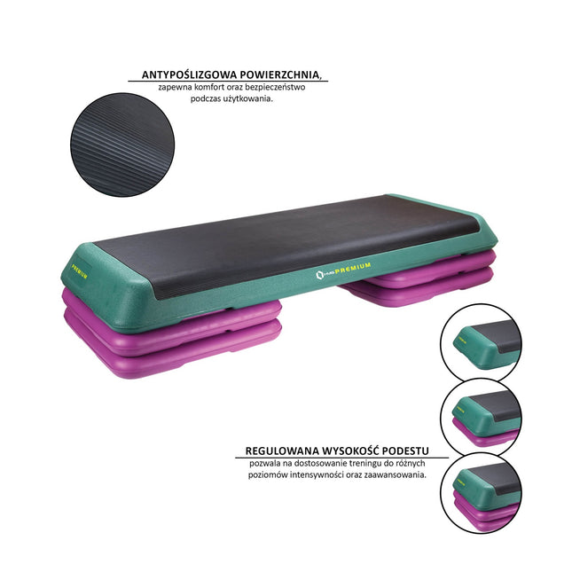 Aerobic Step Platform, Adjustable Height, Non-Slip Surface