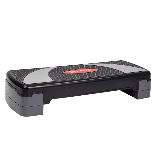 Aerobic Step Platform, Black, Adjustable Height