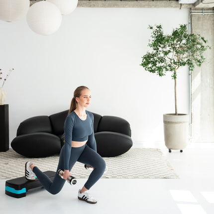 Aerobic Step Platform, Black-Mint, Adjustable Height