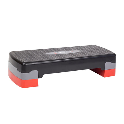 Aerobic Step Platform, Black/Red, Adjustable Height