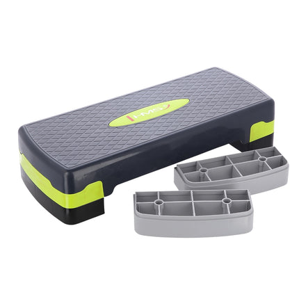 Aerobic Step Platform, Green/Grey, Adjustable Height