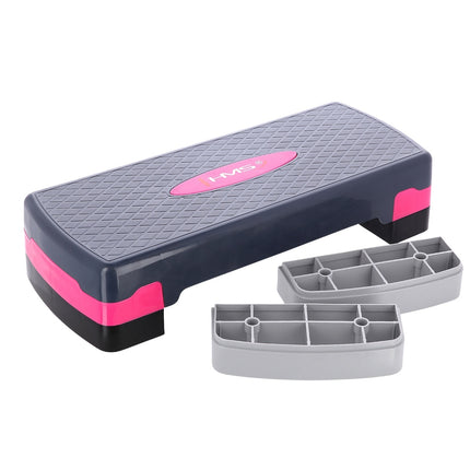 Aerobic Step Platform, Pink/Grey, Adjustable Height