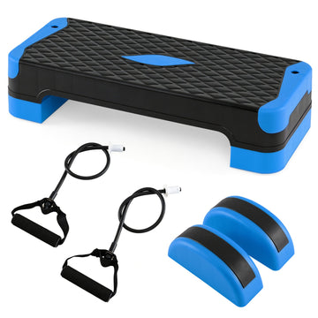 Aerobic Step Platform Set with Risers & Balance Trainers