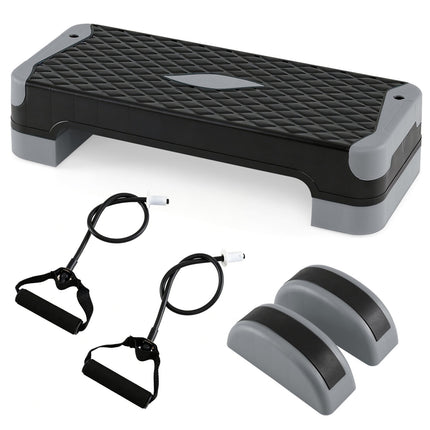 Aerobic Step Platform Set with Risers & Balance Trainers