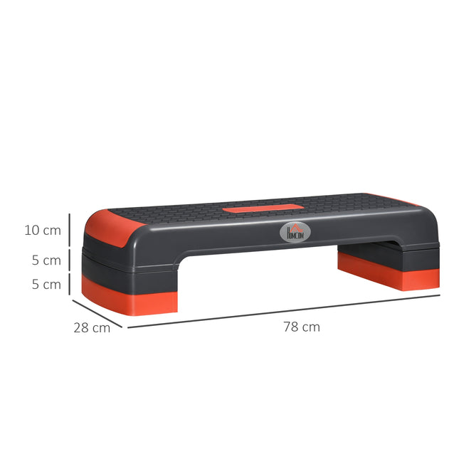 Height adjustable Aerobic Step Board, 3 levels, 150 Kg Max