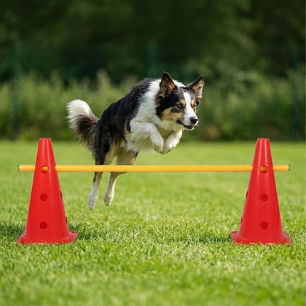 Agility Hurdle Set with 12 Cones & 6 Adjustable Poles