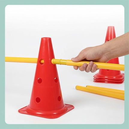 Agility Hurdle Set with 12 Cones & 6 Adjustable Poles