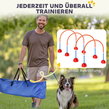 Dog Agility Set - 5-piece adjustable training kit