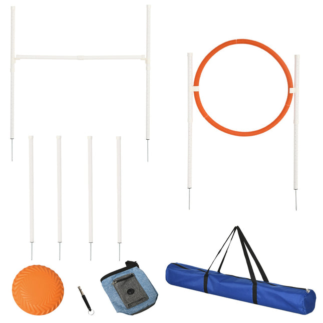 Dog Agility Training Set - 5 pieces, adjustable fences