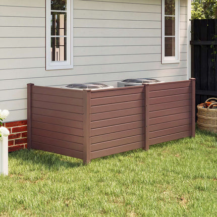 Air Conditioner Fence, 3 Panels 48 x 38 In, Ground Stakes