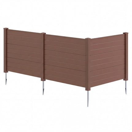 Air Conditioner Fence, 3 Panels 48 x 38 In, Ground Stakes
