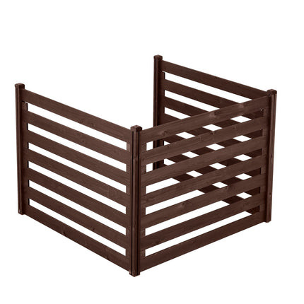 Air Conditioner Privacy Fence, 3-Panel Wood 1230x945mm