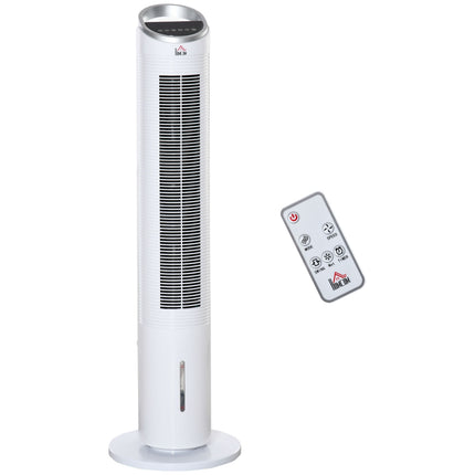 Air Cooler Tower Fan - Water cooling, remote control, timer, 60W
