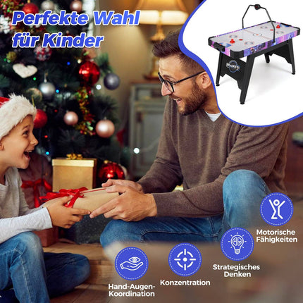 Air Hockey Table, 144 cm, LED Display, Powerful Motor