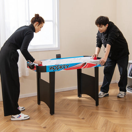 Air Hockey Table 48 Inch, LED Scoreboard, 12V Fan