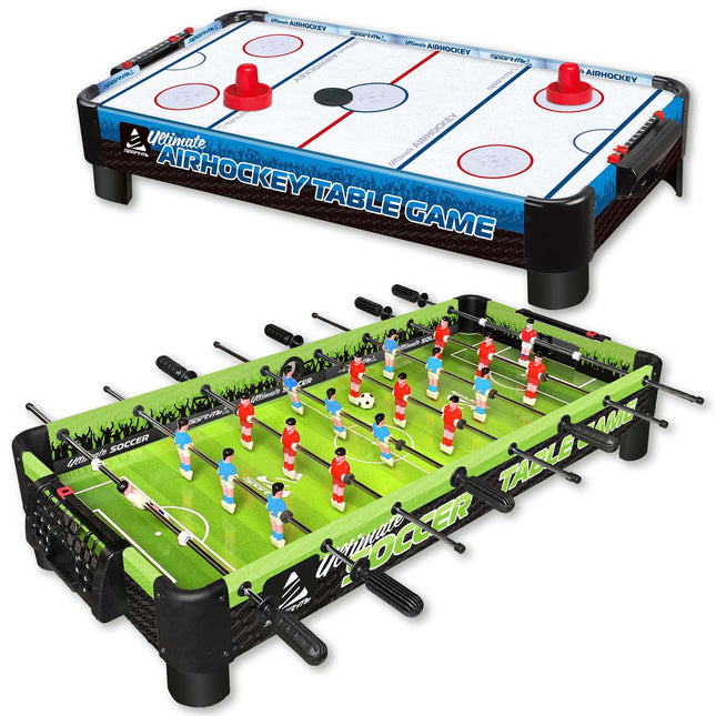 Air Hockey Table Game, 98x42 cm, Manual Scorekeeper