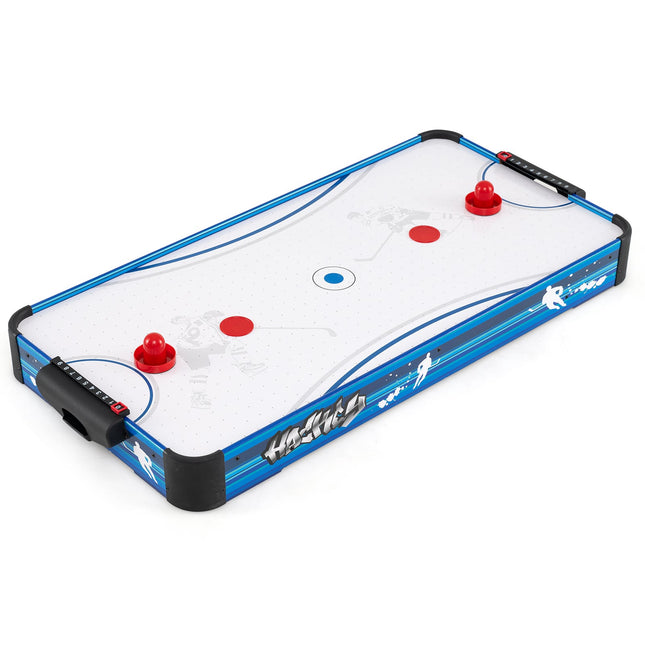 Air Hockey Table with 12V Motor, 2 Pucks & Pushers