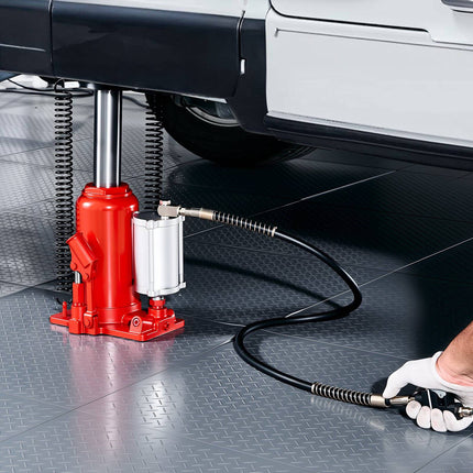 Air Hydraulic Bottle Jack, 20 Ton, 260–495 mm Lift