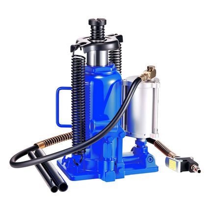 Air Hydraulic Bottle Jack, 20 Ton, Pneumatic Manual, 260–495 mm