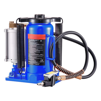 Air Hydraulic Bottle Jack, 20 Ton, Pneumatic Manual, 260–495 mm
