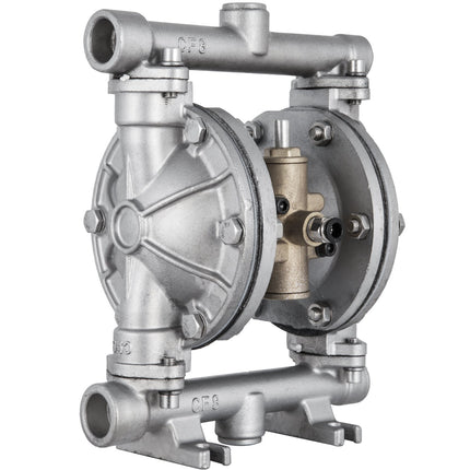 Air-Operated Double Diaphragm Pump, SS, PTFE, 3 GPM