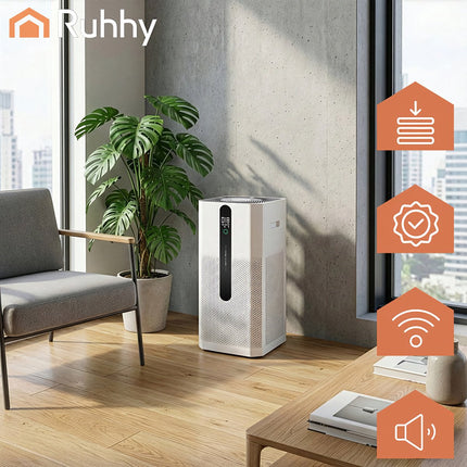 Air Purifier with HEPA H12, Ionization, WiFi Control
