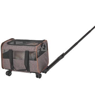 Airline-Approved Rolling Cat Carrier, Wheels, 22 lb