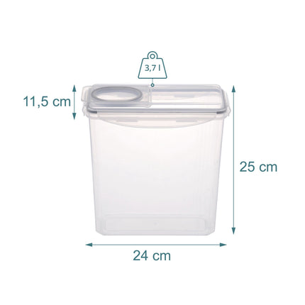 Airtight Food Storage Containers, 3.7L, 4-Pack