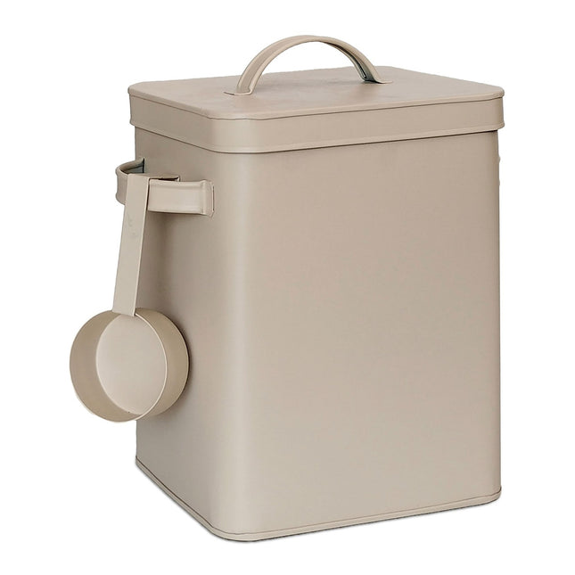 Airtight Metal Storage Tin with Scoop