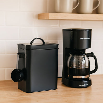 Airtight Metal Storage Tin with Scoop