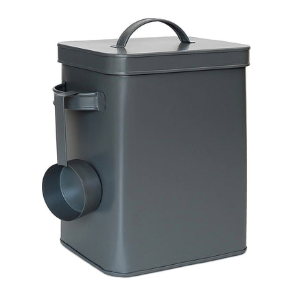 Airtight Metal Storage Tin with Scoop