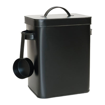 Airtight Metal Storage Tin with Scoop