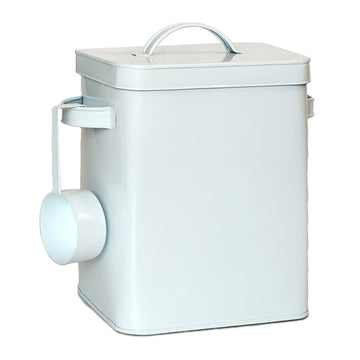 Airtight Metal Storage Tin with Scoop