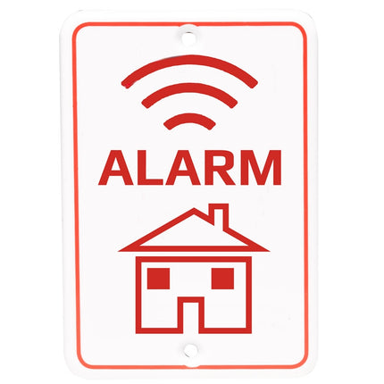 Alarm sign to attach to the wall