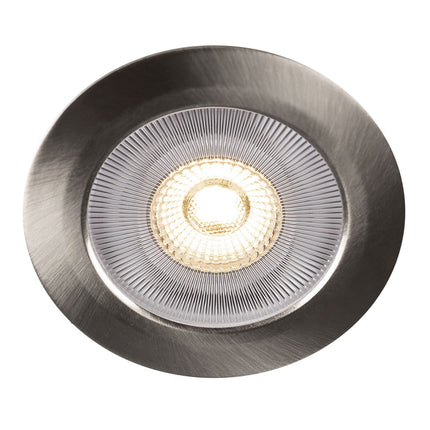 Alice 12V Recessed downlight 3000K IP44 340lm Brushed steel 1-pack