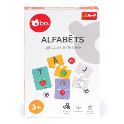 Alphabet Educational Board Game in Latvian Language