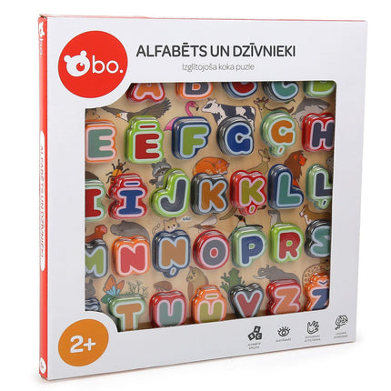 Alphabet and Animals Educational Wooden Puzzle for Kids