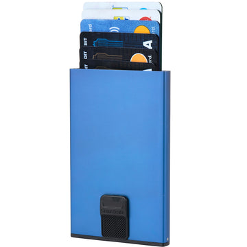 Alu Fit Wallet with RFID Blue