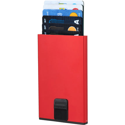 Alu Fit Wallet with RFID Red