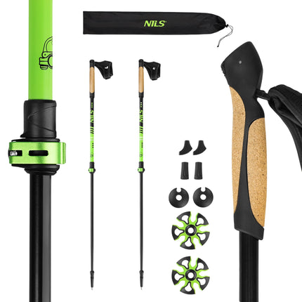 Aluminium Nordic Walking Poles, Adjustable Length