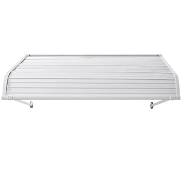 Aluminum Door Awning 48 x 42 in, Rain Sun Snow Shield